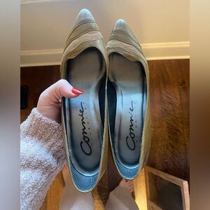 Olive brown Suede Heels